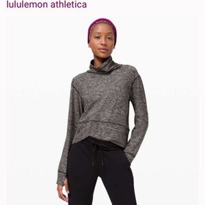Lululemon Athletica Charcoal Cowl Neck Sweater